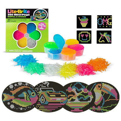 Lite Brite HD Refill & Storage Set, 360 Mini-Pegs