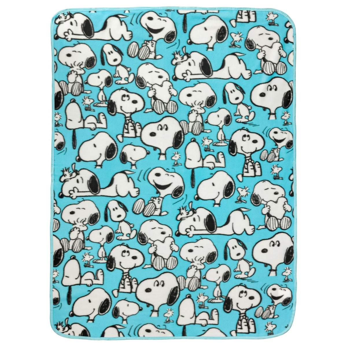 Silver Buffalo Peanuts Snoopy Multi Pose Expression - Manta de Forro Polar de 45 x 60 Pulgadas, Suave y acogedora, 180 g/m²