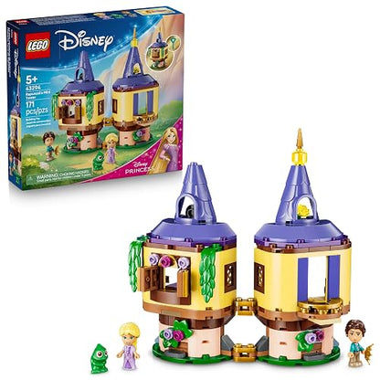 LEGO | Disney Princess Pequeña Torre de Rapunzel – Juguete de Construcción – Set Creativo con Rapunzel, Flynn y Pascal – Regalo Disney para Niñas y Niños de 5 Años o Más – 43294