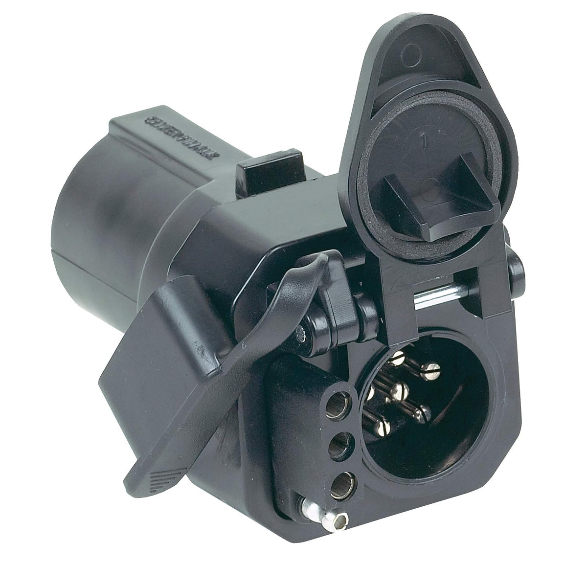 Hopkins Towing Solutions 47575 Multi-Tow adaptador de 7 hojas a 6 redondas y 4 planas