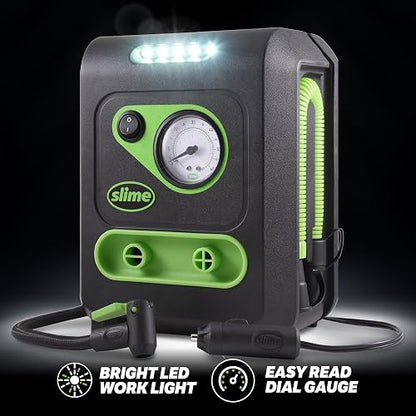 Slime 40034 Inflador 12V de Neumáticos y de Uso Multiple