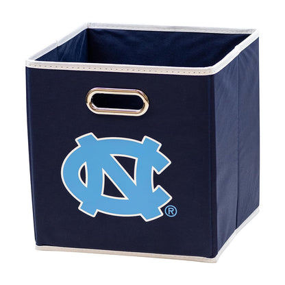 Franklin Sports NCAA College Team - Cubos de Almacenamiento de Tela Hechos para Adaptarse a organizadores de contenedores de Almacenamiento (11 x 10.5 x 10.5) - UNC Tarheels Deluxe