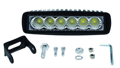 Hella Mini Barra Auxiliar de 6 LED con Soportes con Torni l lería Inoxidable, 357203001