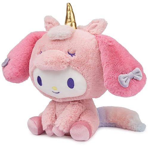 GUND Sanrio My Melody - Juguete de Peluche de Unicornio de Primera Calidad para Edades de 1 año en adelante, Rosa, 9.5 Pulgadas