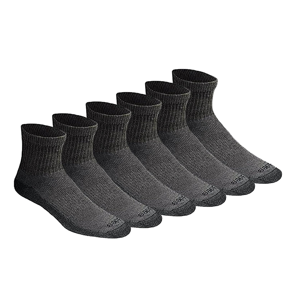 Dickies Calcetines Dri-Tech Control de Humedad para Hombre - XL - Carbón (6 Pares)