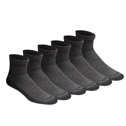 Dickies Calcetines Dri-Tech Control de Humedad para Hombre - XL - Carbón (6 Pares)