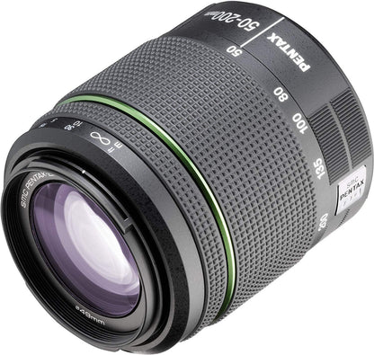 Pentax SMC DA 50-200 mm F4-5.6 ED WR Lente, color negro