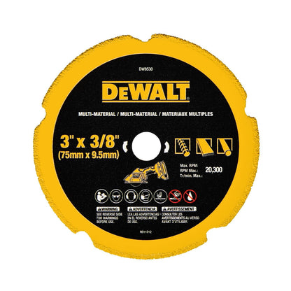 DEWALT Rueda cortada, 3 pulgadas, con acabado fino, carburo ultra afilado (DW8530)