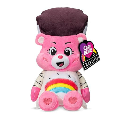 Care Bears Universal Monsters - Peluche de 22.9cm de tamaño Divertido - Oso de alegría como la Novia de Frankenstein - Peluche Suave y abrazable, Animal de Peluche para niñas y niños, a Partir de