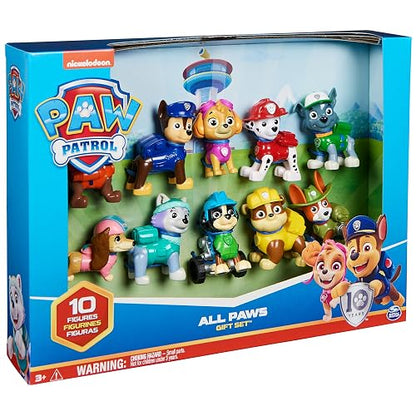 Paw Patrol, 10.º Aniversario, Set de Regalo de Figuras de Juguete con 10 Figuras de acción coleccionables, Juguetes para niños a Partir de 3 años