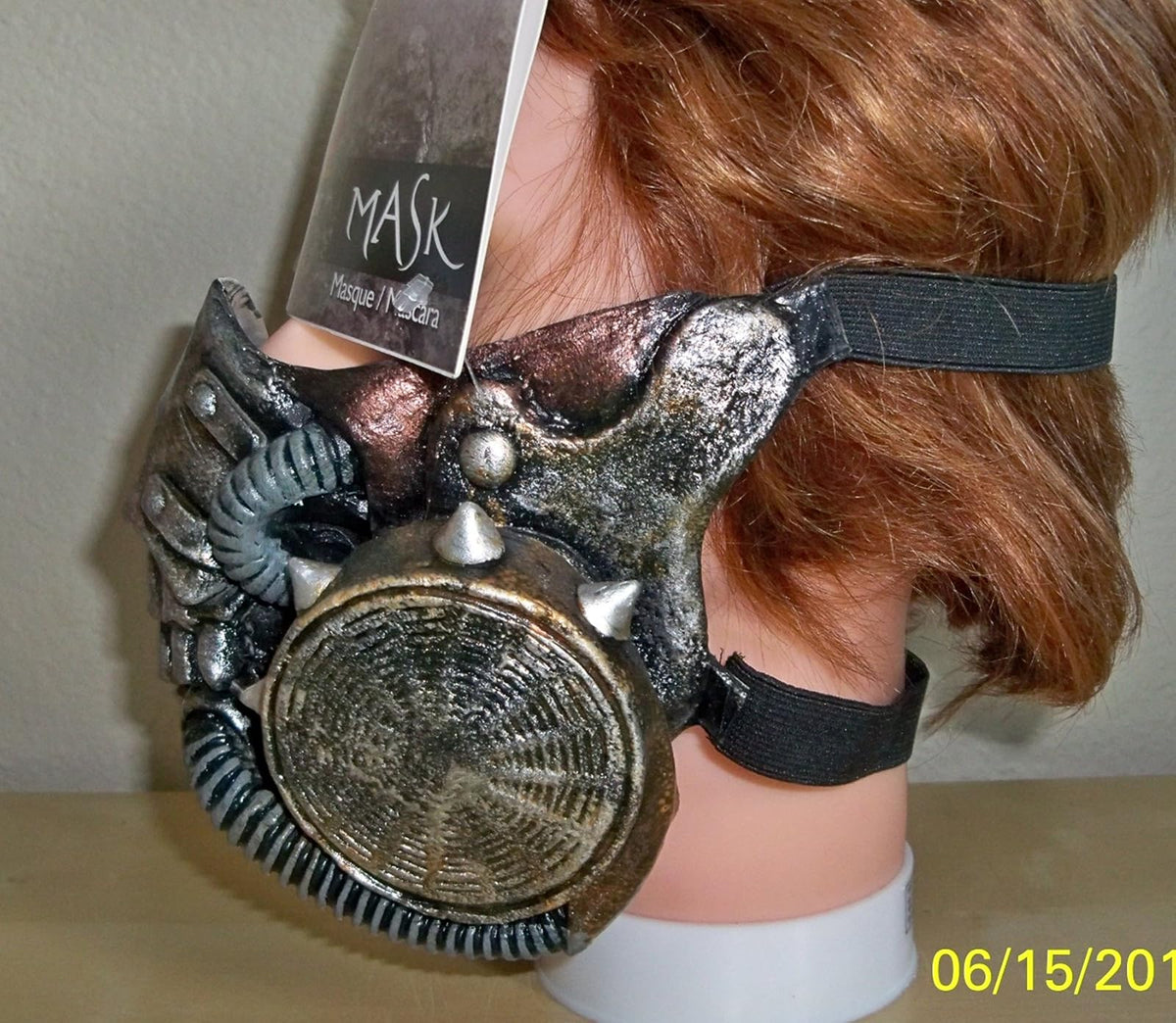 Doomsday Muzzle, Máscara de Gas ApocalÍptica de Látex, Disfraz Futurista Apocalíptico Estilo Steampunk Ideal para Halloween