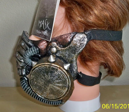 Doomsday Muzzle, Máscara de Gas ApocalÍptica de Látex, Disfraz Futurista Apocalíptico Estilo Steampunk Ideal para Halloween