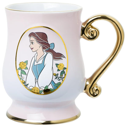 Silver Buffalo Princess Belle - Taza de cerámica con patas de 496 ml