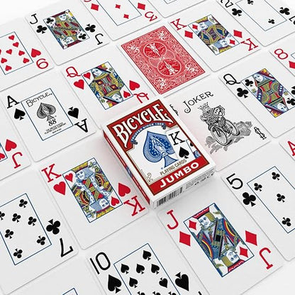 Bicycle Cartas, índice Jumbo, Paquete de 2