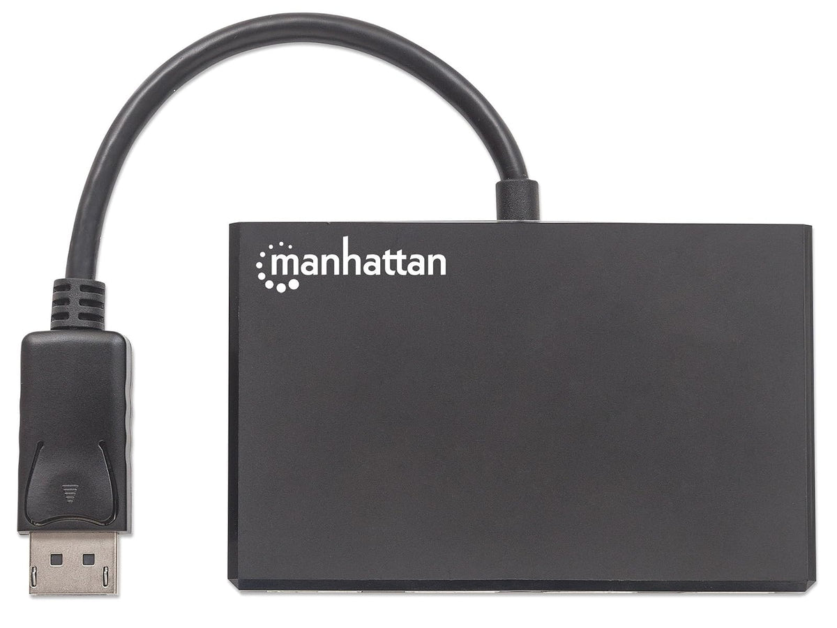 Manhattan 207737 Video Splitter DisplayPort 1 DP in: 4 DP out UHD, Color Pack of/Paquete de 1