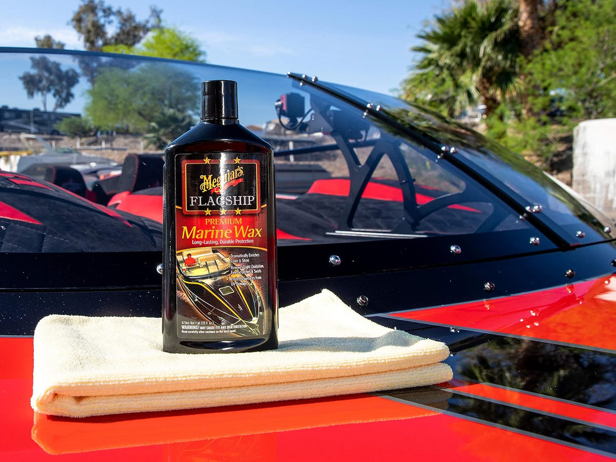 Meguiar's Cera Premium Marina Flagship M6316, Sintética para RV y Barcos, 473 ml