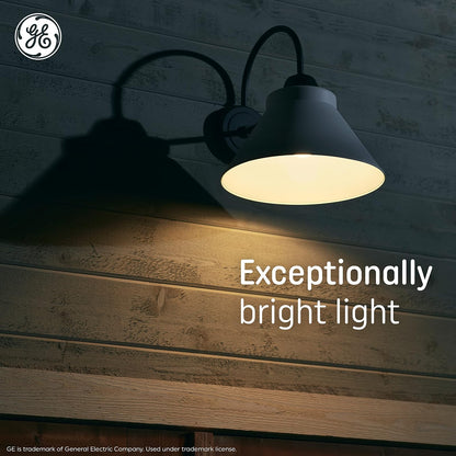 GE - Bombillas LED ultrabrillantes, equivalente a 100 W, luz de día, bombillas transparentes CA12 (paquete de 3)