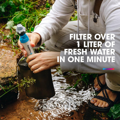 HydraPak - Kit de filtro de 28 mm, accesorio de filtración de agua, flujo rápido, perfecto para senderismo, camping, viajes y preparación para emergencias