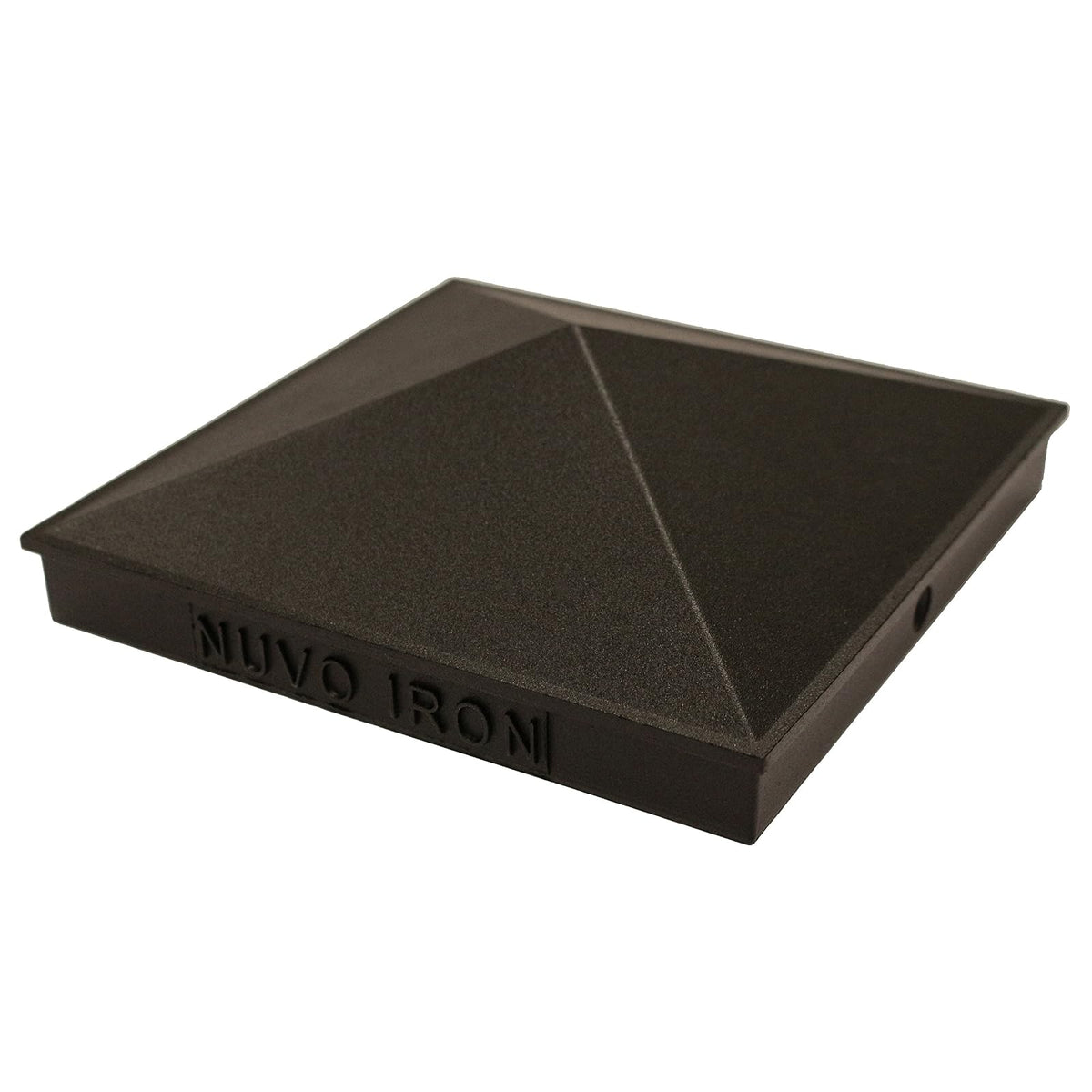 Nuvo Hierro Aluminio Post Pac - Negro, 15.2 cm x 15.2 cm, Negro