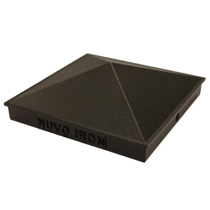 Nuvo Hierro Aluminio Post Pac - Negro, 15.2 cm x 15.2 cm, Negro