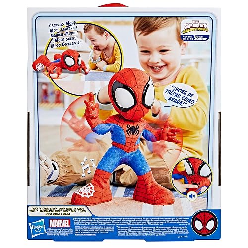 Marvel Hasbro Spidey Peluche Interactivo Baila y Gatea