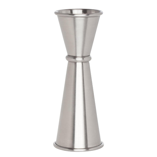 HIC Doble medidor para cócteles de estilo japonés, Medida doble (Jigger), Plateado, 4.75 Inch Japanese Style Double Jigger, 1