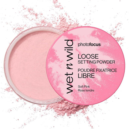 Wet n Wild Photo Focus Polvo Suelto Fijador de Maquillaje - Rosa - 1114752