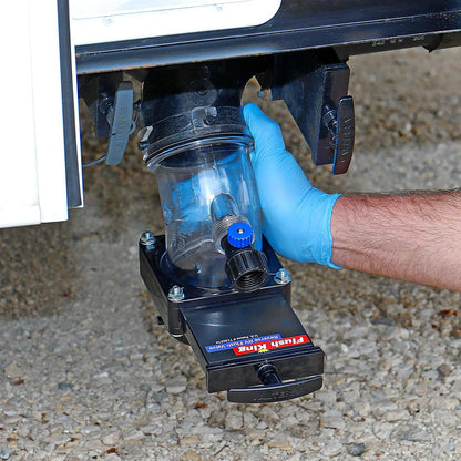 Valterra Flush King 45 Degree Reverse Flush Valve Attachment for RV, Camper, Trailer