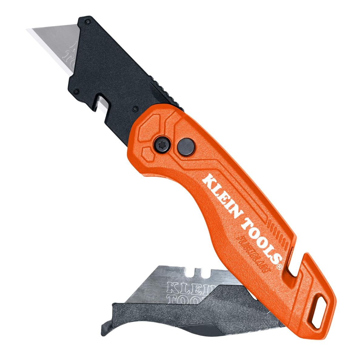 Klein Tools 44130 Cuchillo Plegable Multiusos, Hoja Retráctil - Flickblade con almacenamiento
