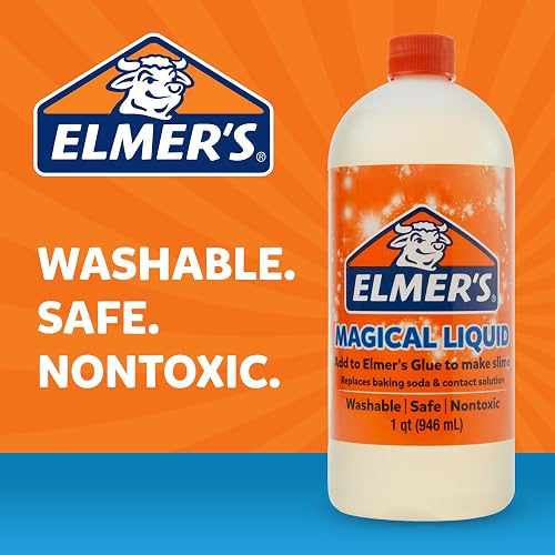 Elmer’s Glue Slime Magical Liquid Activator Solution, 1 Quart, Great for Making Slime