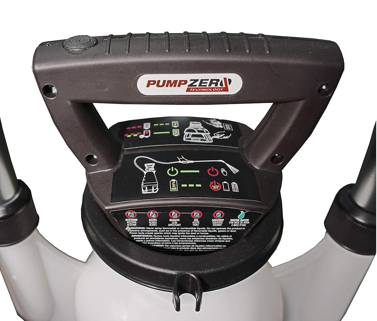 Scotts 190617 Bomba de Iones de Litio Zero Power con Ruedas pulverizador, 3 galones, Color Blanco