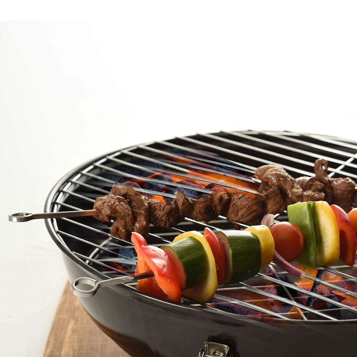Norpro pinchos de acero inoxidable, juego de 6, Plateado, 14 pulgadas, 1