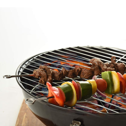 Norpro pinchos de acero inoxidable, juego de 6, Plateado, 14 pulgadas, 1