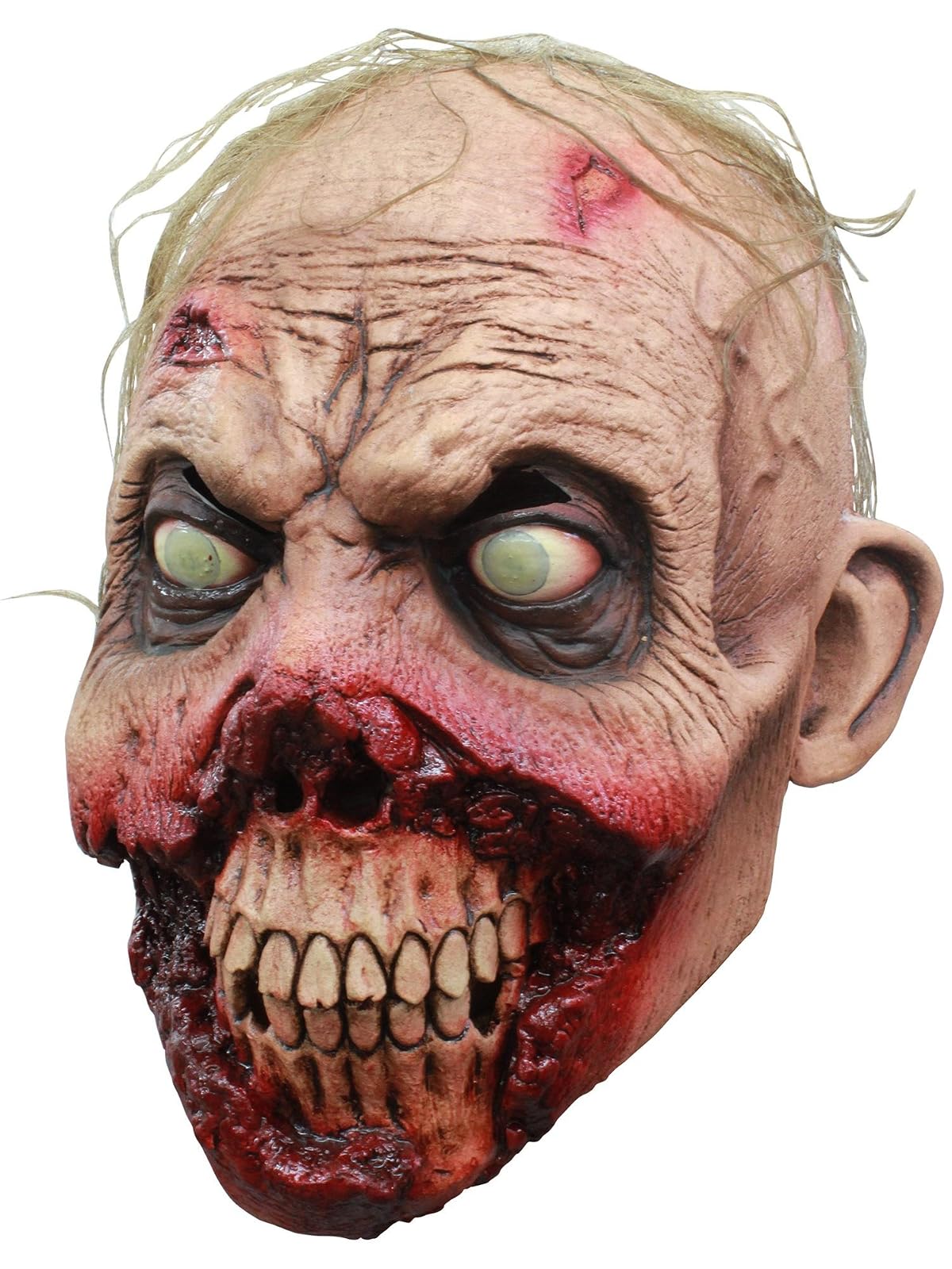Ghoulish Productions Rotten Gums, Máscara de Zombie Tenebroso, Disfraz de Zombi Apocalíptico ideal para Halloween y Fiestas de Disfraces