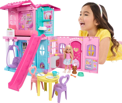 Barbie Casa de Muñecas Casa Transformable de Chelsea para niñas de 3 años en adelante