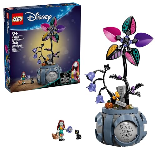 LEGO | Disney Maceta de Sally – Set de Construcción Basado en El Extraño Mundo de Jack de Tim Burton – Minipersonaje y Personaje Felino para Niñas y Niños Desde 9 Años – 43288