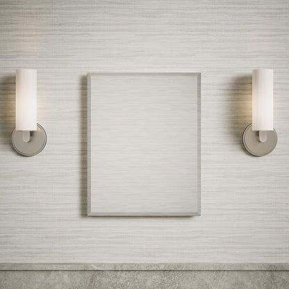 Kohler K-CB-CLR1620FS - Botiquín de aluminio de una puerta con puerta de espejo, bordes biselados, instalación empotrada, Plateado, 40.64 x 50.8 cm