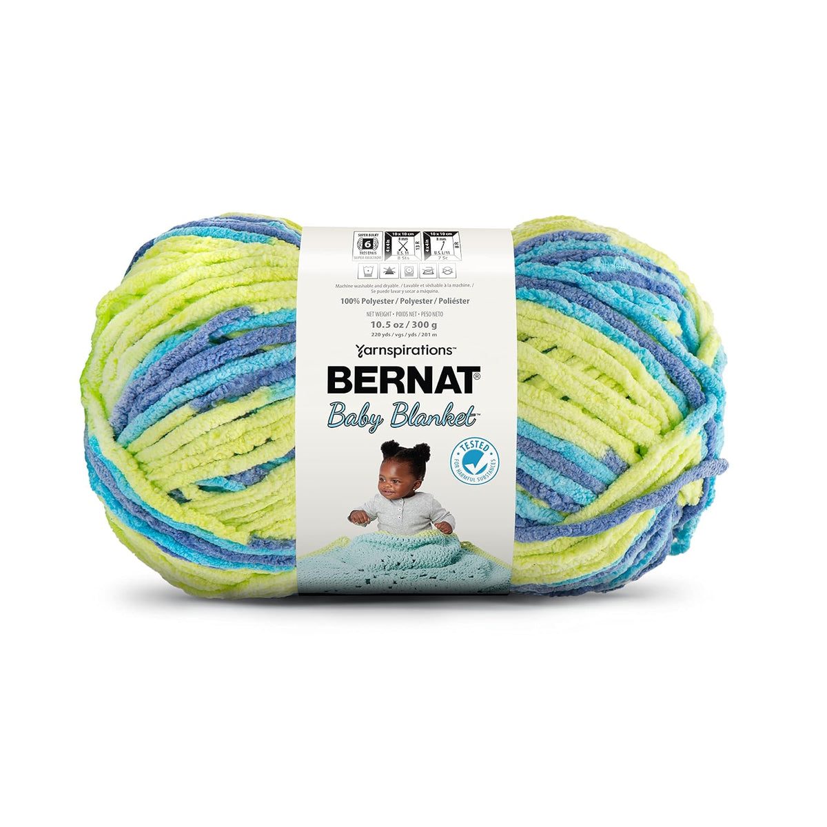 Bernat Baby Blanket Estambre Chenilla para Bebé - 1 paquete - chavo GUIO