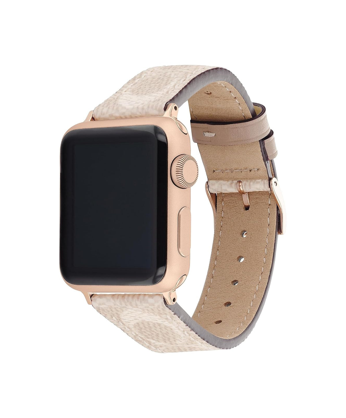 Coach - Apple Straps - Correa Para Mujer 14700059 - Lona Arena con Firma - Compatible 38/40/41 mm - Diseño Elegante y Moderno