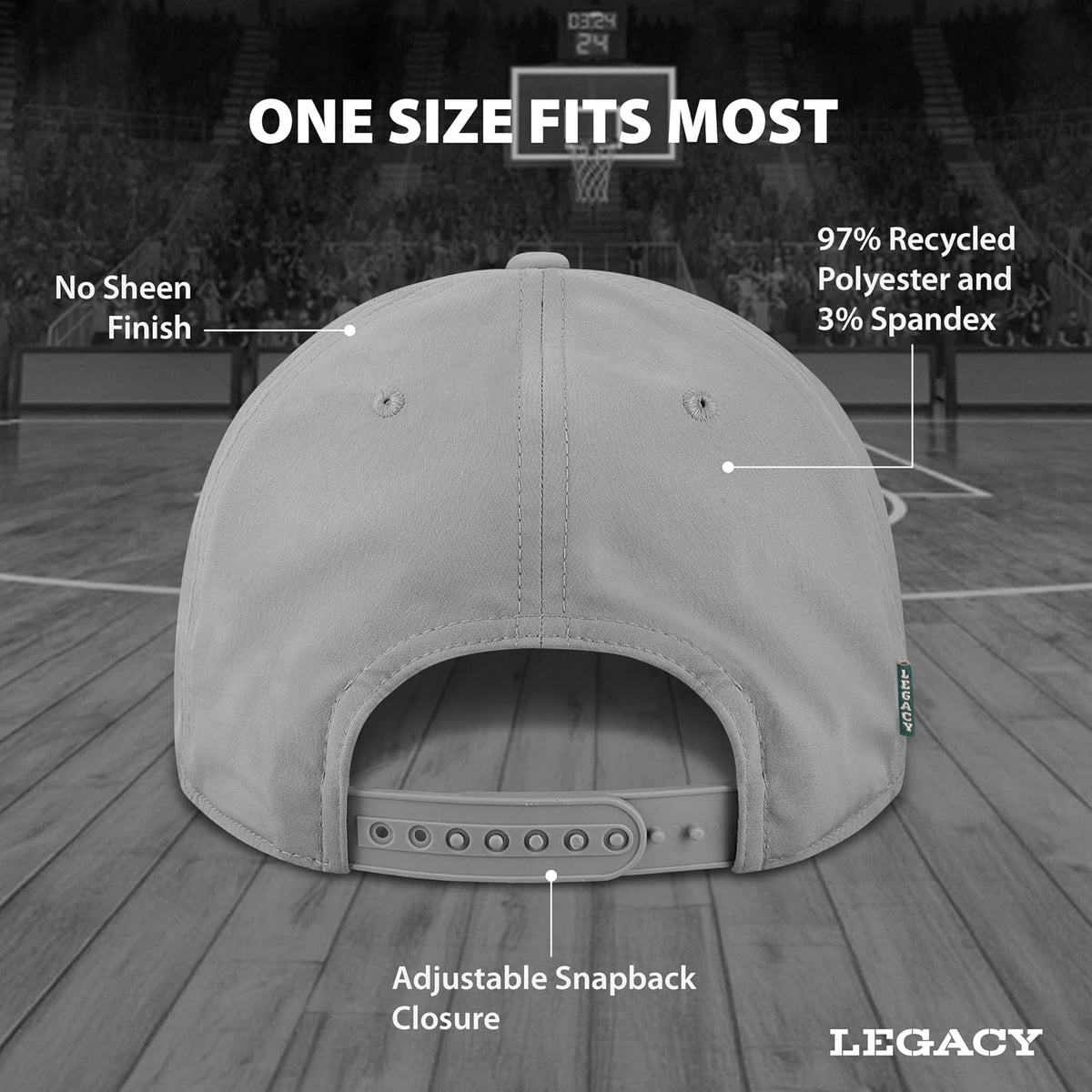 Legacy NCAA Officially Licensed Rope Hat, Lightweight Cap for Men & Women, Caddy, One Size Fits Most, Snapback Closure
