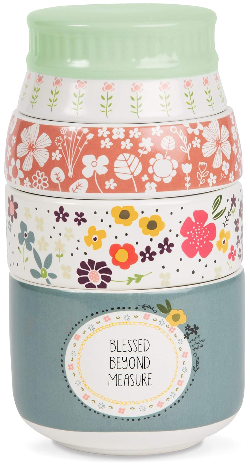 Love You More by Amylee Weeks 54217 - Juego de tazas medidoras, multicolor