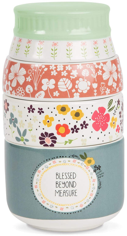 Love You More by Amylee Weeks 54217 - Juego de tazas medidoras, multicolor