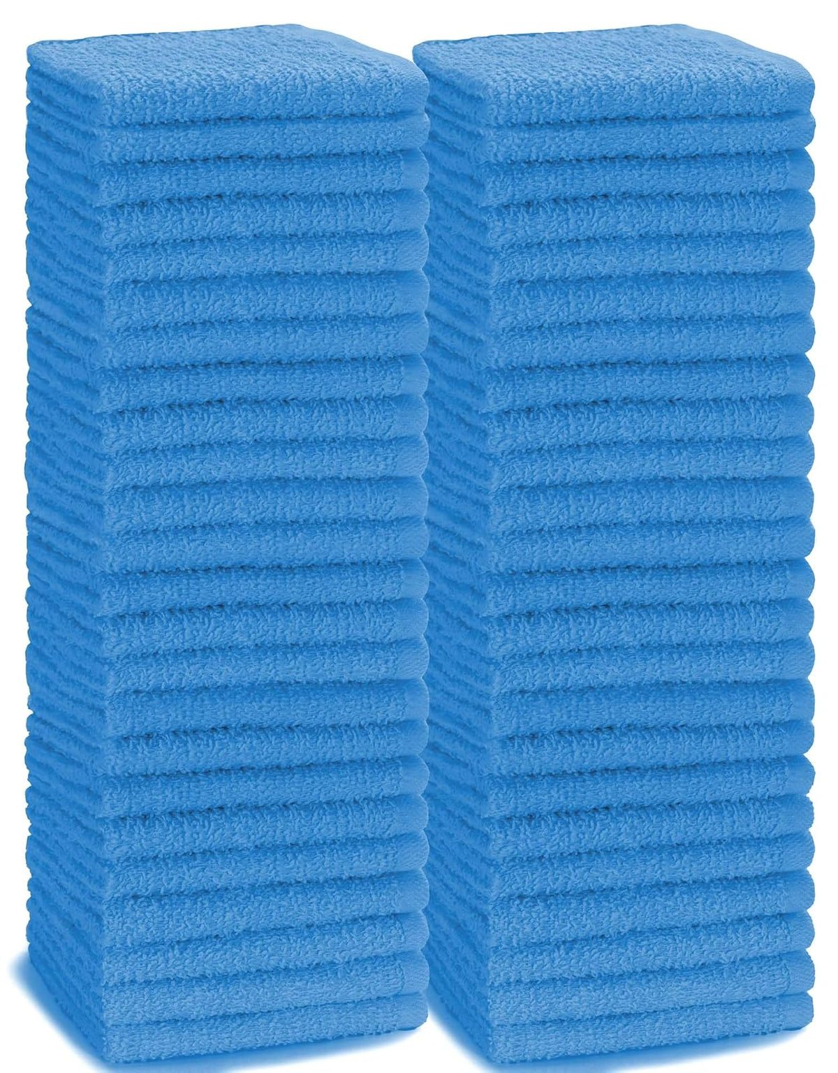 SIMPLI-MAGIC - Toallas de Lavado de algodón, Paquete de 24, 12 x 12 Pulgadas, Color Azul - 30.5 x 30.5 cm - Paños