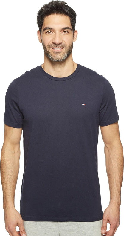 Tommy Hilfiger Playera para Hombre, Logotipo Bordado - XXL - Azul marino oscuro