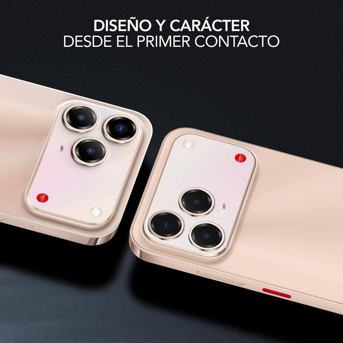 nubia Celular V80 Pro 6.7” 120Hz, 108MP+2MP, 256GB+20 GB RAM(8GB + 12GB Dinámica), Android 16, Dorado