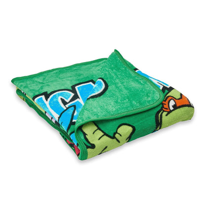 Northwest Nickelodeon - Manta de Forro Polar para Adolescentes Mutantes Ninja Turtles, Cowabunga Dudes, 46 x 60 Pulgadas