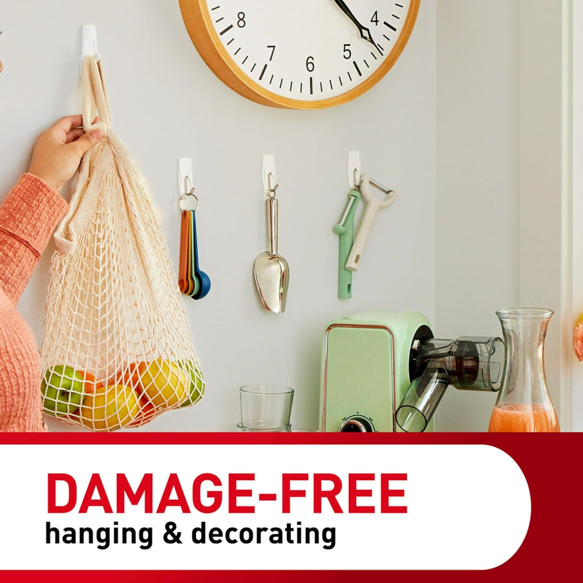 Command Large Utility Hooks, 7-Hooks, 12-Strips (GP003-7NA) - Easy to Open Packaging