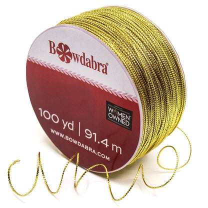 Morex x Bowdabra - Paquete económico de alambre de lazo, 100 yardas, dorado