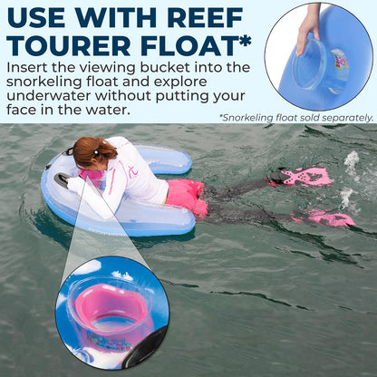 REEF TOURER - cubeta para esnórquel subacuático, Color Azul