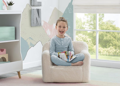 Delta Children Cozee - Silla Sherpa, Color Crema